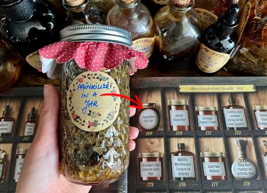 Painkiller in a Jar — a Musculoskeletal Health remedy from the apothecary
